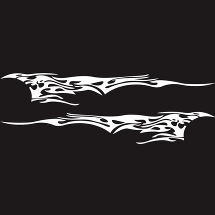 2 PCS/Set D-144 Fire Element Pattern Car Modified Decorative Sticker, D-144