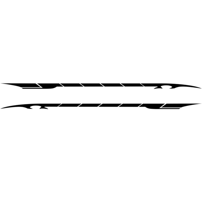 2 PCS/Set D-178 Waistline Pattern Car Modified Decorative Sticker, D-178