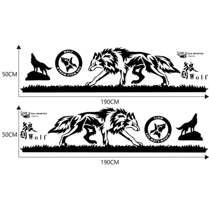 2 PCS/Set D-180 Wolf Totem Pattern Car Modified Decorative Sticker, D-180