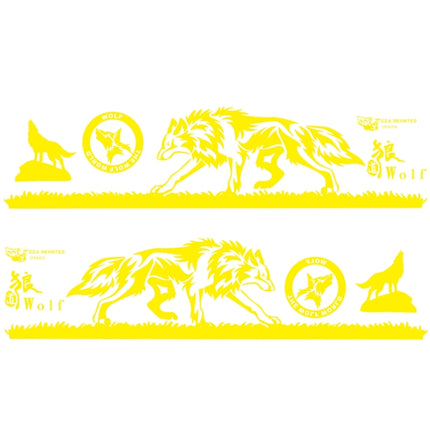 2 PCS/Set D-180 Wolf Totem Pattern Car Modified Decorative Sticker, D-180
