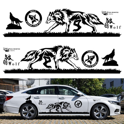 2 PCS/Set D-180 Wolf Totem Pattern Car Modified Decorative Sticker, D-180