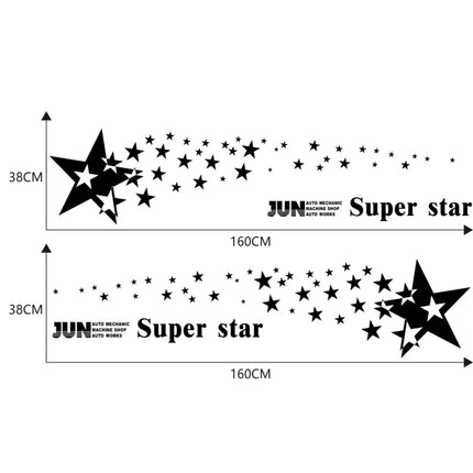 2 PCS/Set D-207 Star Pattern Car Modified Decorative Sticker, D-207