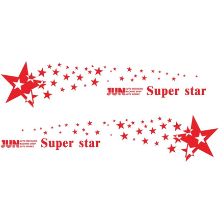 2 PCS/Set D-207 Star Pattern Car Modified Decorative Sticker, D-207