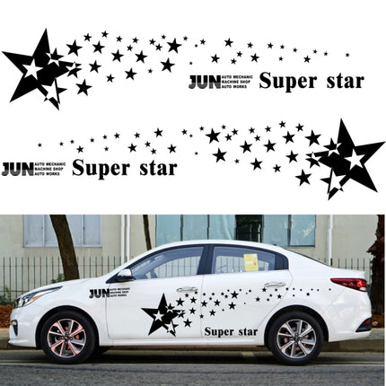2 PCS/Set D-207 Star Pattern Car Modified Decorative Sticker, D-207