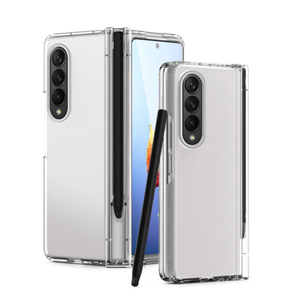 Macaron Hinge Phone Case with Stylus Pen Fold Edition & Protective Film, For Samsung Galaxy Z Fold4