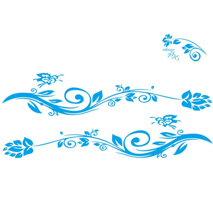 2 PCS/Set D-251 Butterfly Love Flowers Pattern Car Modified Decorative Sticker, D-251