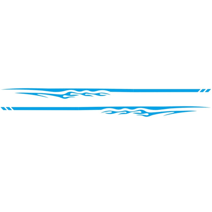 2 PCS/Set D-280 Flame Streak Pattern Car Modified Decorative Sticker, D-280