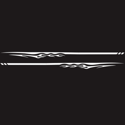 2 PCS/Set D-280 Flame Streak Pattern Car Modified Decorative Sticker, D-280