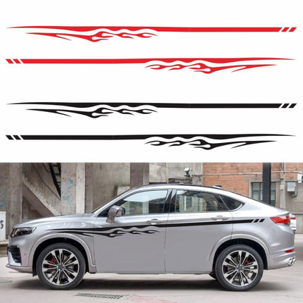 2 PCS/Set D-280 Flame Streak Pattern Car Modified Decorative Sticker, D-280
