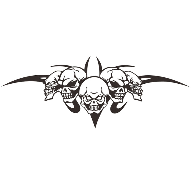 D-299 Skull Pattern Car Modified Hood Decorative Sticker, D-299