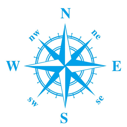 D-366 Compass Pattern Car Modified Decorative Sticker, D-366