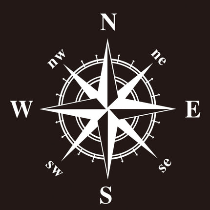 D-366 Compass Pattern Car Modified Decorative Sticker, D-366