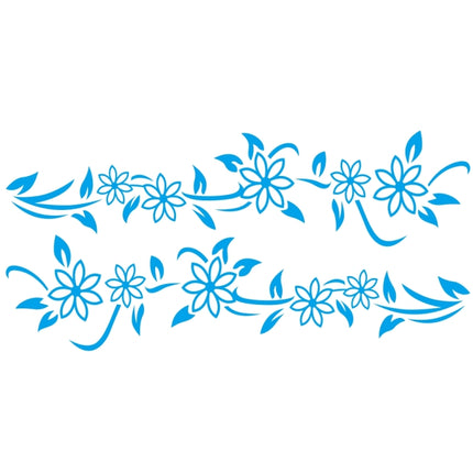 2 PCS/Set D-378 Flower Totem Pattern Car Modified Decorative Sticker, D-378