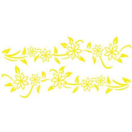 2 PCS/Set D-378 Flower Totem Pattern Car Modified Decorative Sticker, D-378