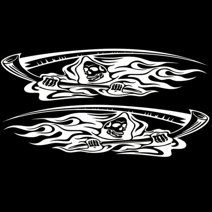 2 PCS/Set D-435 Grim Reaper Pattern Car Modified Decorative Sticker, D-435