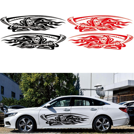 2 PCS/Set D-435 Grim Reaper Pattern Car Modified Decorative Sticker, D-435