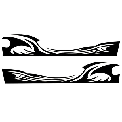 2 PCS/Set D-467 Waves Pattern Car Modified Decorative Sticker, D-467