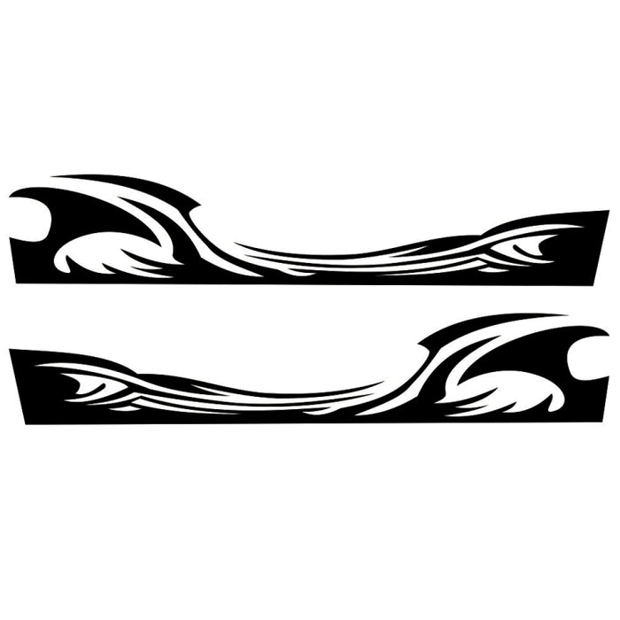 2 PCS/Set D-467 Waves Pattern Car Modified Decorative Sticker, D-467