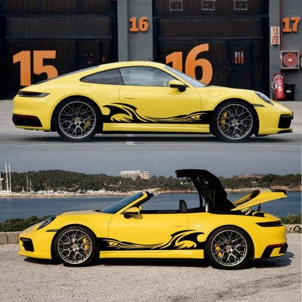 2 PCS/Set D-467 Waves Pattern Car Modified Decorative Sticker, D-467