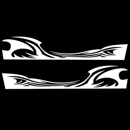 2 PCS/Set D-467 Waves Pattern Car Modified Decorative Sticker, D-467