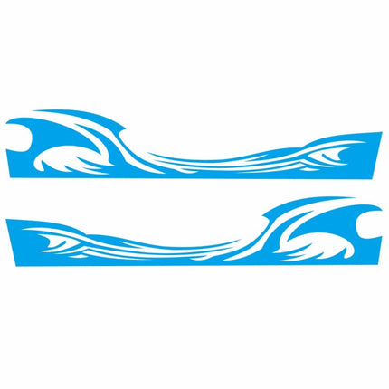 2 PCS/Set D-467 Waves Pattern Car Modified Decorative Sticker, D-467