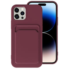 TPU + Flannel Lining Card Slots Phone Case, For iPhone 14 Pro Max, For iPhone 14 Pro, For iPhone 14 Plus