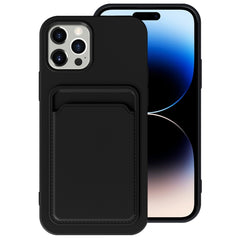 TPU + Flannel Lining Card Slots Phone Case, For iPhone 14 Pro Max, For iPhone 14 Pro, For iPhone 14 Plus