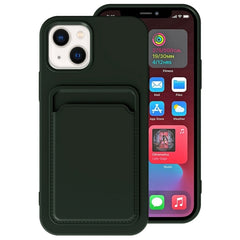 TPU + Flannel Lining Card Slots Phone Case, For iPhone 14