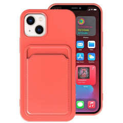 TPU + Flannel Lining Card Slots Phone Case, For iPhone 14