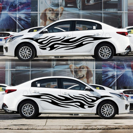 2 PCS/Set D-476 Fire Element Pattern Car Modified Decorative Sticker, D-476