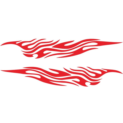 2 PCS/Set D-476 Fire Element Pattern Car Modified Decorative Sticker, D-476