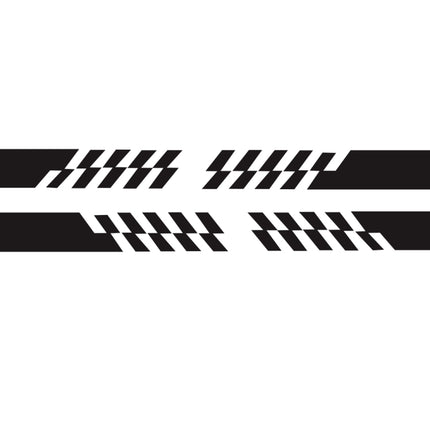 2 PCS/Set D-487 Stripe Pattern Car Modified Decorative Sticker, D-487
