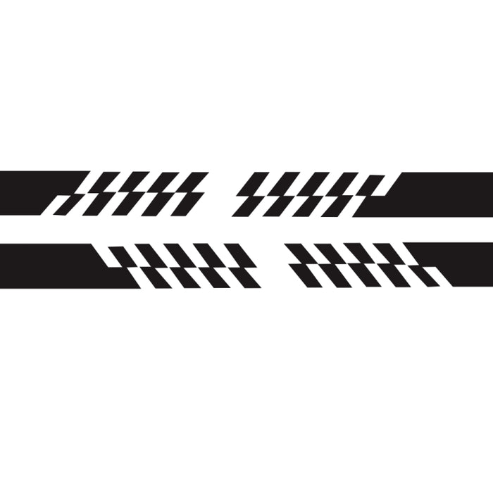 2 PCS/Set D-487 Stripe Pattern Car Modified Decorative Sticker, D-487