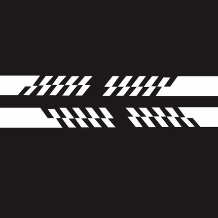 2 PCS/Set D-487 Stripe Pattern Car Modified Decorative Sticker, D-487
