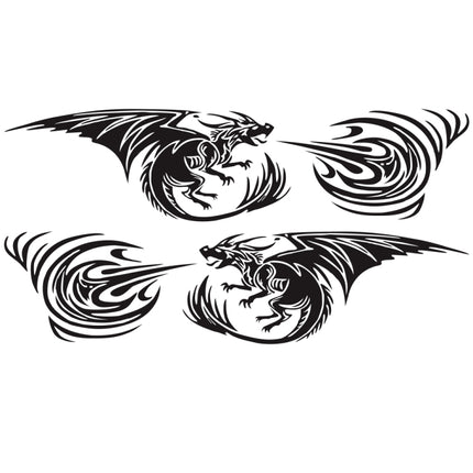 2 PCS/Set D-498 Pterosaur Spitfire Pattern Car Modified Decorative Sticker, D-498