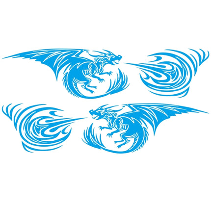 2 PCS/Set D-498 Pterosaur Spitfire Pattern Car Modified Decorative Sticker, D-498