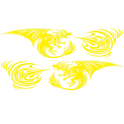 2 PCS/Set D-498 Pterosaur Spitfire Pattern Car Modified Decorative Sticker, D-498