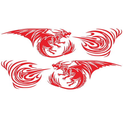2 PCS/Set D-498 Pterosaur Spitfire Pattern Car Modified Decorative Sticker, D-498