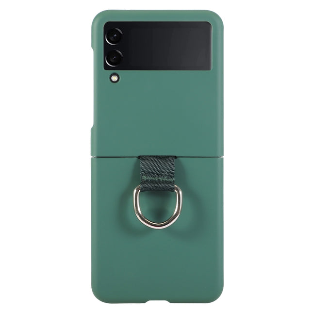 Macaron Color Silicone Soft Phone Case, For Samsung Galaxy Z Flip3 5G, For Samsung Galaxy Z Flip4