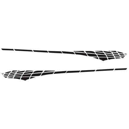 2 PCS/Set D-501 Plaid Pattern Car Modified Decorative Sticker, D-501
