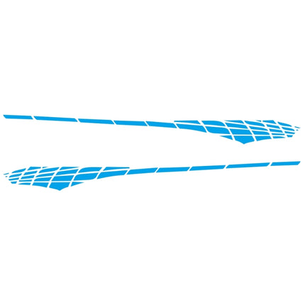 2 PCS/Set D-501 Plaid Pattern Car Modified Decorative Sticker, D-501