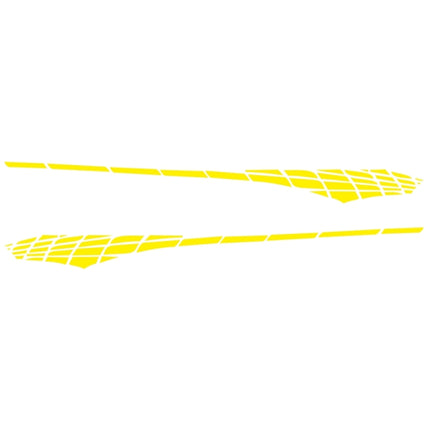 2 PCS/Set D-501 Plaid Pattern Car Modified Decorative Sticker, D-501