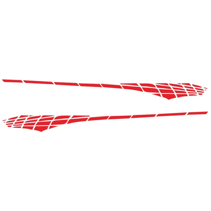2 PCS/Set D-501 Plaid Pattern Car Modified Decorative Sticker, D-501