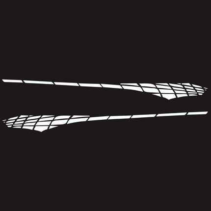 2 PCS/Set D-501 Plaid Pattern Car Modified Decorative Sticker, D-501
