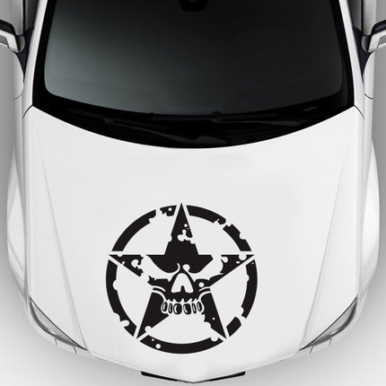 D-520 Star Pattern Car Modified Hood Decorative Sticker, D-520