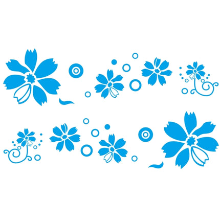2 PCS/Set D-510 Flowers Pattern Car Modified Decorative Sticker, D-510