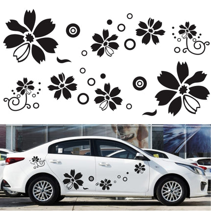 2 PCS/Set D-510 Flowers Pattern Car Modified Decorative Sticker, D-510