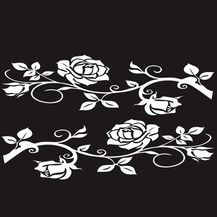 2 PCS/Set D-545 Rose Pattern Car Modified Decorative Sticker, D-545
