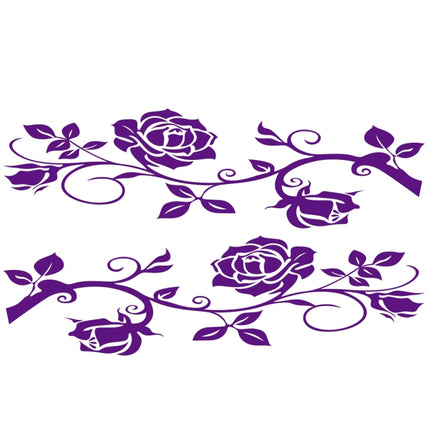 2 PCS/Set D-545 Rose Pattern Car Modified Decorative Sticker, D-545