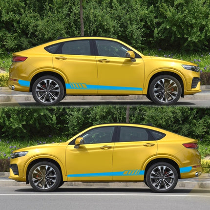 2 PCS/Set D-608 Stripe Pattern Car Modified Decorative Sticker, D-608